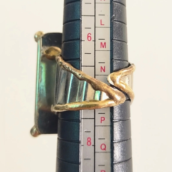 Bulky Unisex Ring Tiger Eye stone Adjustable Size US 7 - Picture 13 of 13